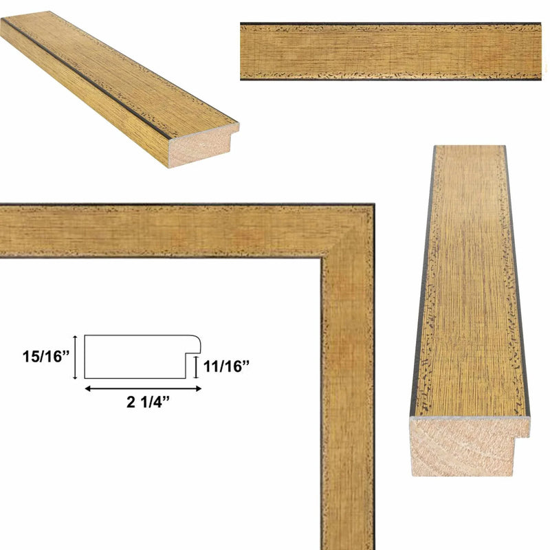 30x40 Frame Wide Antique Gold Copper Bronze Picture Frame