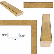 12x36 Frame Wide Antique Gold Copper Bronze Picture Frame