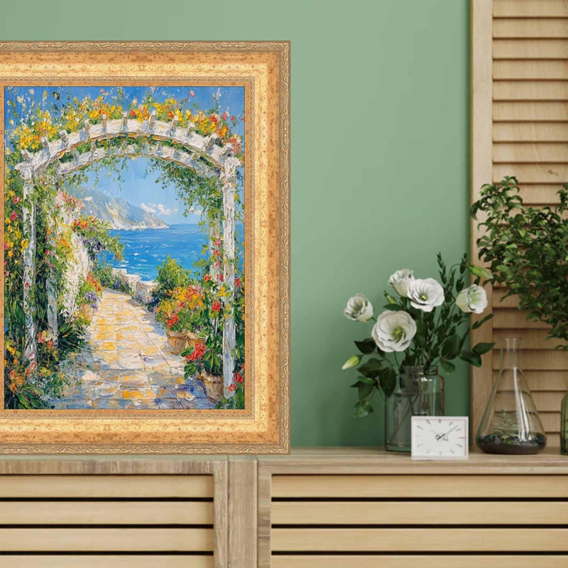 13x13 Frame Wide Antique Gold Victorian Picture Frame home or