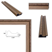 17x25 Frame Wide Antique Silver Victorian Picture Frame