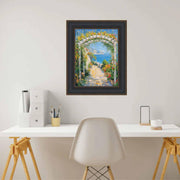 12x14 Frame Wide Black Bronze Leather Picture Frame