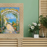 24x36 Frame Bright Gold Glitter Metallic Picture Frame - Modern Disco Retro