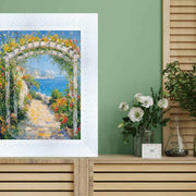 30x40 Frame Wide Bright White Glitter Gloss Picture Frame