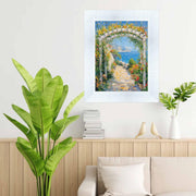 40x50 Frame Wide Bright White Glitter Gloss Picture Frame