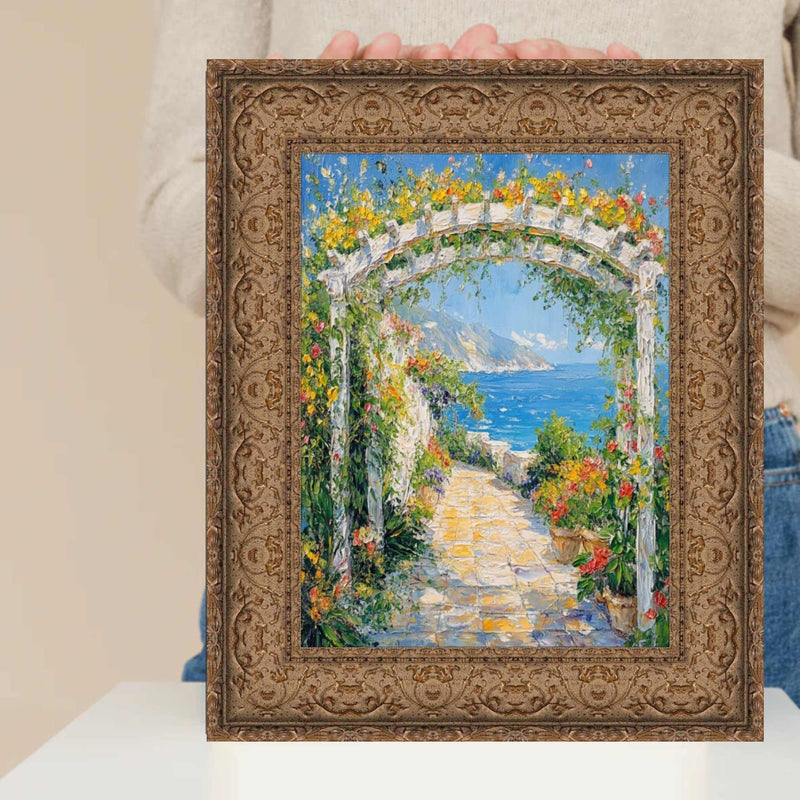 11x16 Frame Wide Dark Gold Ornate Vine Picture Frame