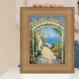 36x48 Frame Wide Gold Flat Panel Picture Frame