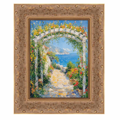 40x60 Frame Wide Gold Ornate Floral Picture Frame