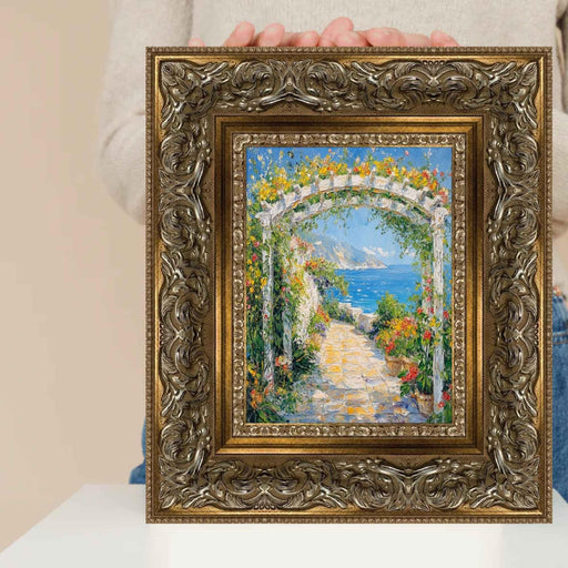 36x48 Frame Ornate Wide Italian Baroque Antique Silver Picture Frame