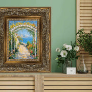 Wide Italian Baroque Antique Silver Picture Frame-5 inch Wide 