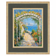 36x36 Frame Wide Luxury Burgundy Gold Panel Picture Frame