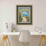 14x17 Frame Wide Luxury Burgundy Gold Panel Picture Frame