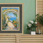 40x40 Frame Wide Luxury Burgundy Gold Panel Picture Frame