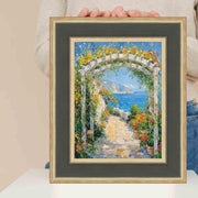 30x30 Frame Wide Luxury Burgundy Gold Panel Picture Frame