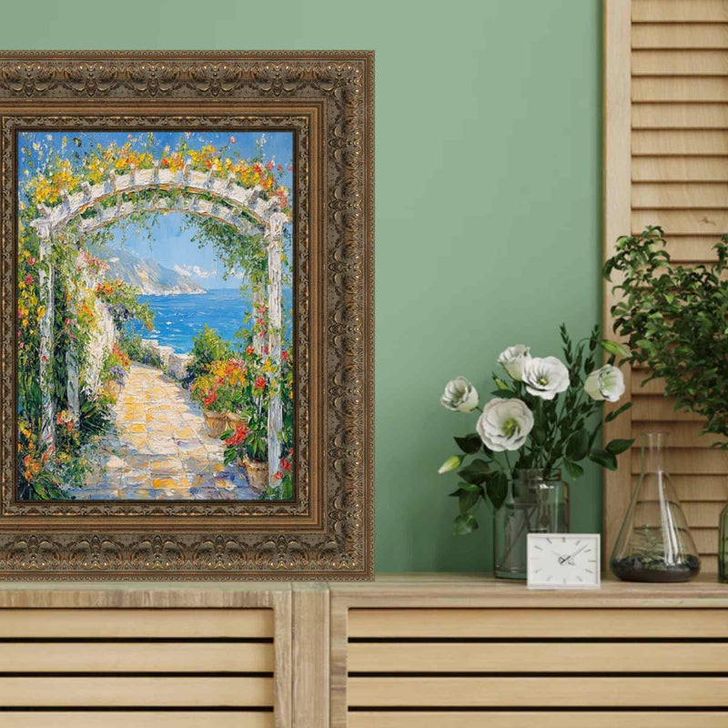 14x14 Frame Wide Luxury Vintage Antique Gold Picture Frame