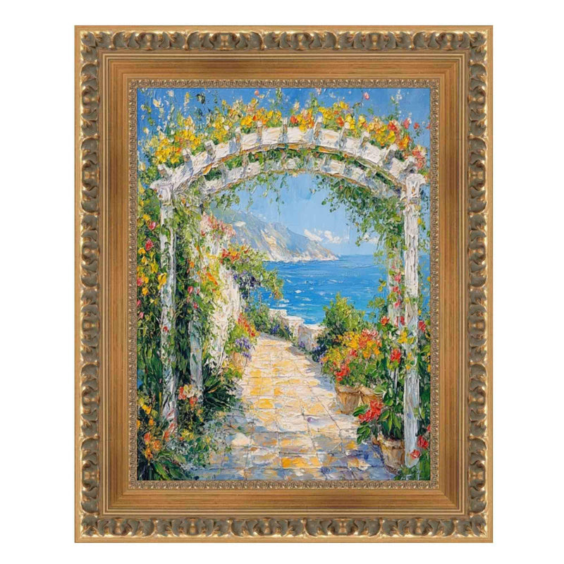 8.5x11 Frame Wide Roman Gold Ornate Picture Frame