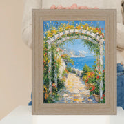 14x17 Frame Wide Rustic Light White Grain Wood Picture Frame