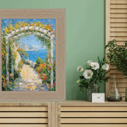 9x12 Frame Wide Rustic Light White Grain Wood Picture Frame