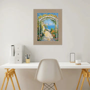 Wide Rustic Light White Grain Wood Picture Frame 