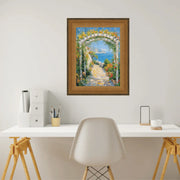 12x16 Frame Wide Scoop Brushed Gold Picture Frame