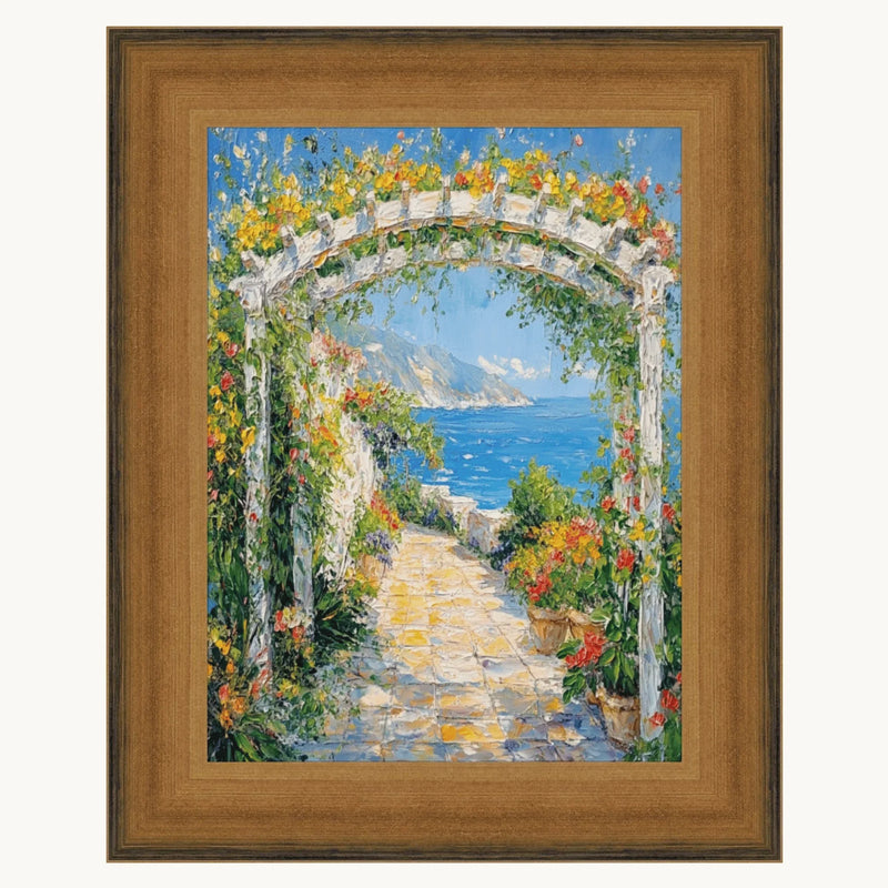 27x27 Frame Wide Scoop Brushed Gold Picture Frame