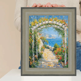 30x30 Frame Wide Scoop Brushed Silver Picture Frame