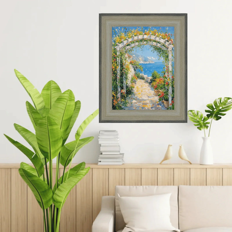 Wide Scoop Brushed Silver Picture Frame 