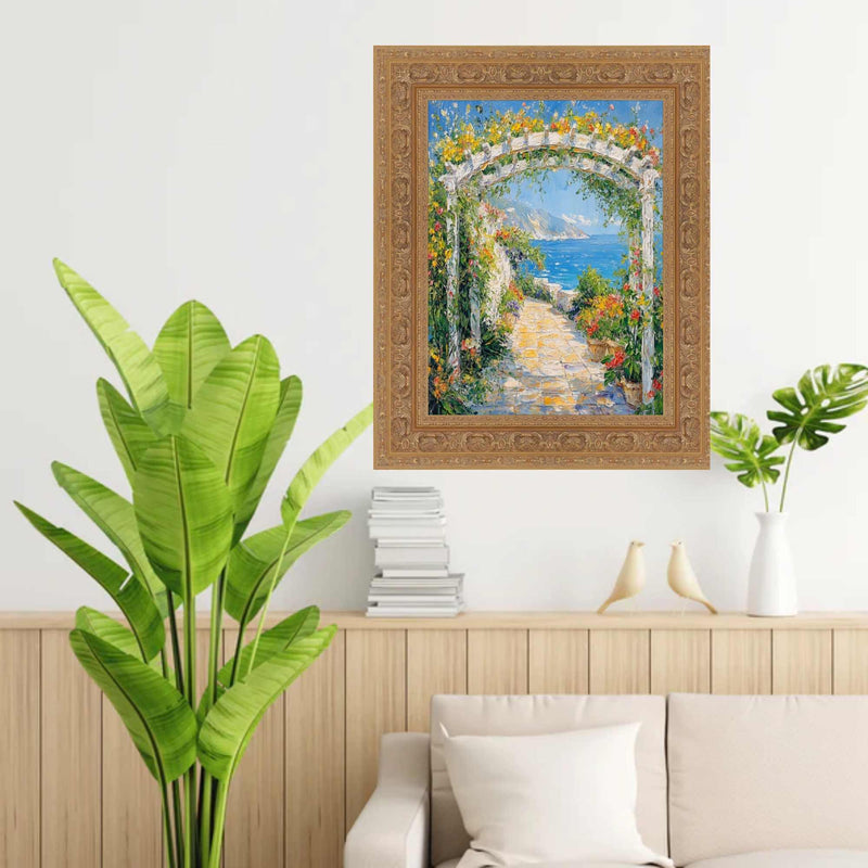 Wide Sistine Chapel Gold Italian Picture Frame 