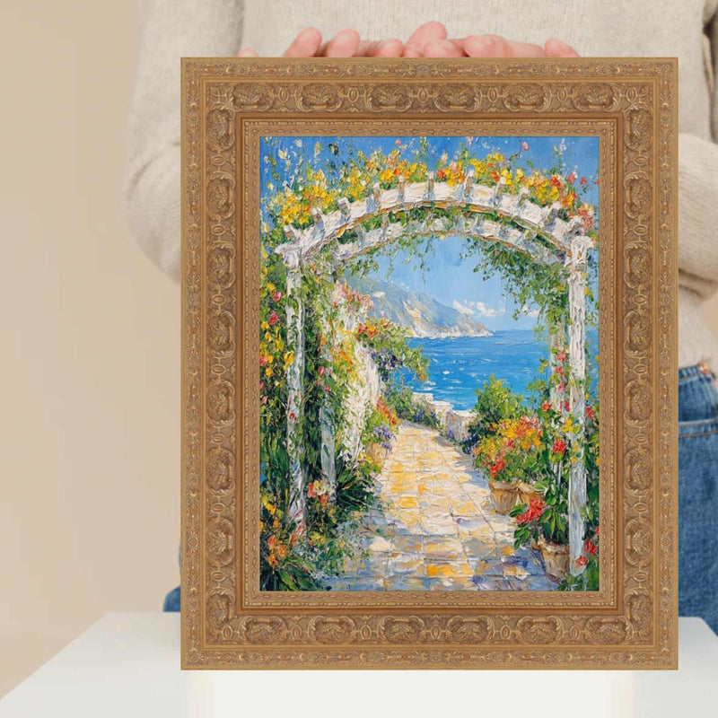 12x14 Frame Wide Sistine Chapel Gold Italian Picture Frame