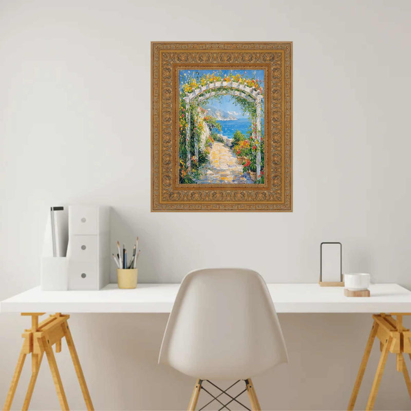 22x28 Frame Traditional Italian Carved Ornate Gold Leaf Picture Frame