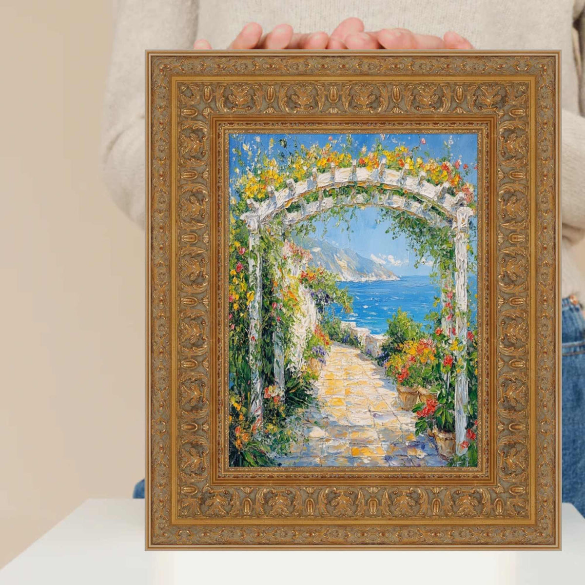 11x14 Frame Traditional Italian Carved Ornate Gold Leaf Picture Frame