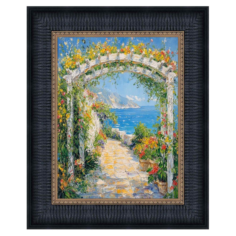 24x30 Frame Wide Venetian Black With Gold Luxury Picture Frame