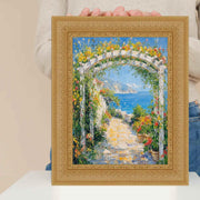 8.5x11 Frame Wide Victorian Gold Baroque Picture Frame