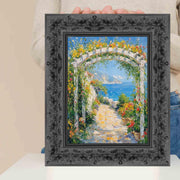 11x15 Frame Wide Vintage Antique Black Floral Picture Frame