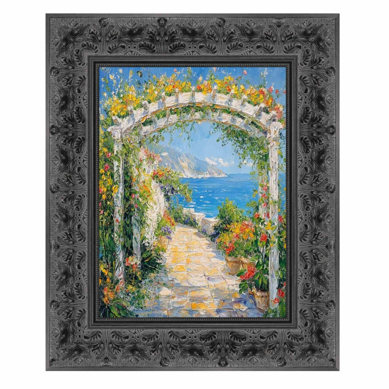 11x17 Frame Wide Vintage Antique Black Floral Picture Frame