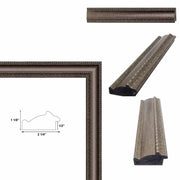 Wide Vintage Silver Traditional Picture Frame Home Office