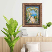 Wide Vintage Spanish Gold Ornate Picture Frame Home Office