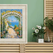 Wide White Wash Scoop Wooden Picture Frame Home Office