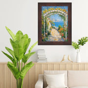 40x60 Frame Wood Grain Mahogany Ven Slope Picture Frame