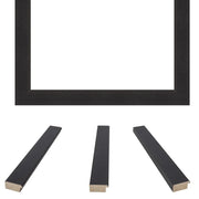 Wood Charcoal Picture Frame - Flat Modern Framing