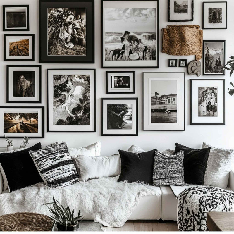 Black 21x28 Picture Frame | Slim Black Frame for Photos or Posters Art