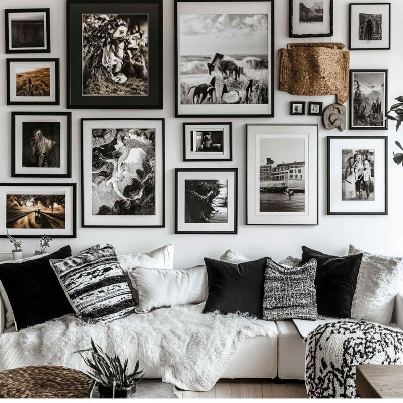 Modern Black 18x36 Picture Frame | 18 x 36 Frame Photo