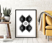 Abstract Artwork Black and White Design Wall Art Wall Decor F Canvas Prints Framed art - Modern Memory Design Picture frames - New Jersey Frame shop custom framing