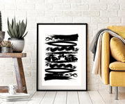 Abstract Artwork Black Paint N Canvas Prints Framed art - Modern Memory Design Picture frames - New Jersey Frame shop custom framing