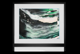 Abstract Green wall art Canvas Prints Framed art - Modern Memory Design Picture frames - New Jersey Frame shop custom framing