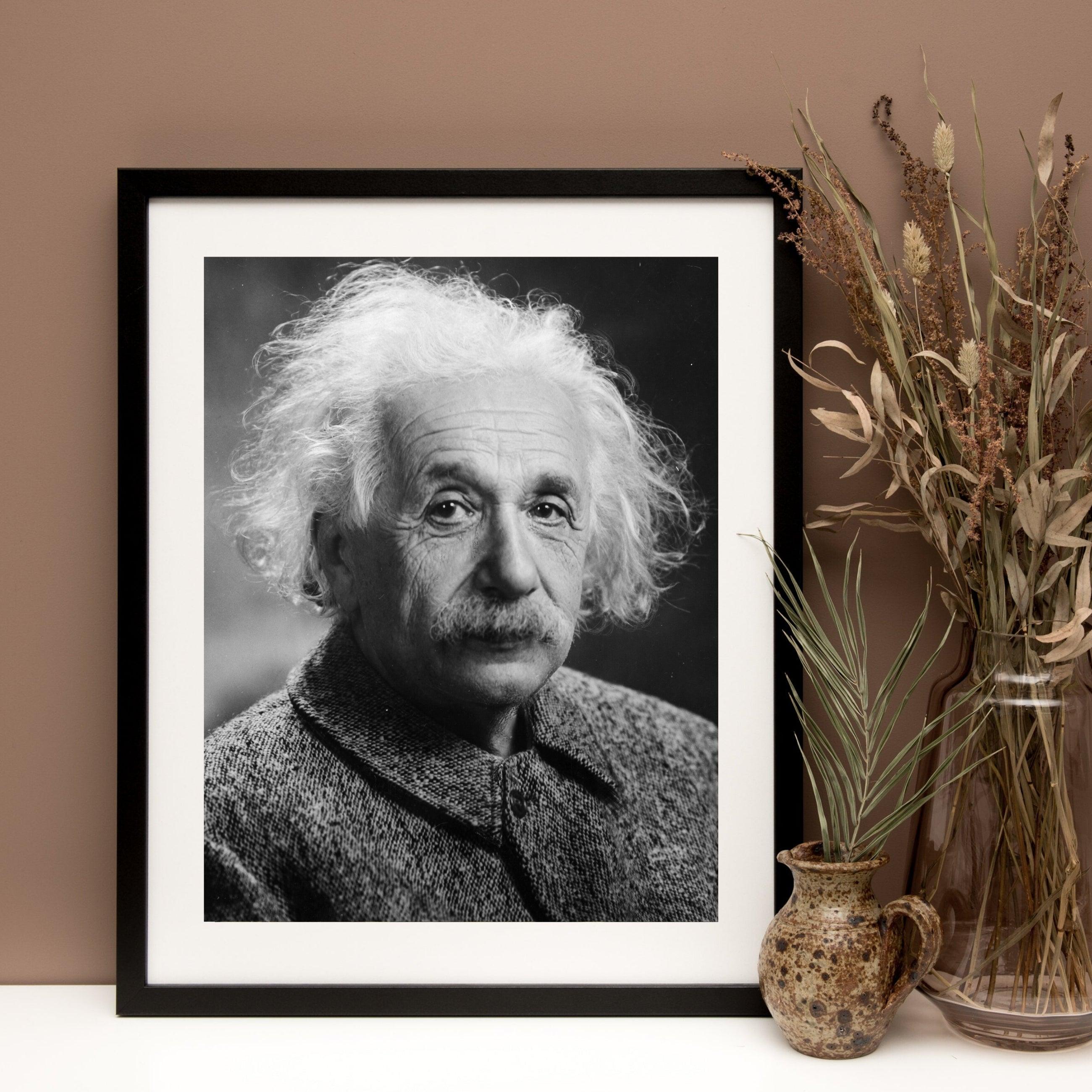 Albert Einstein Albert Einstein Portrait Framed ArtHome art