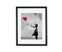 Banksy Girl With Balloon Framed Art Print - Modern Memory Design Picture frames - New Jersey Frame shop custom framing