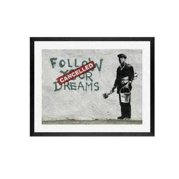 Banksy Graffiti street art collection set of 6 - Modern Memory Design Picture frames - New Jersey Frame shop custom framing