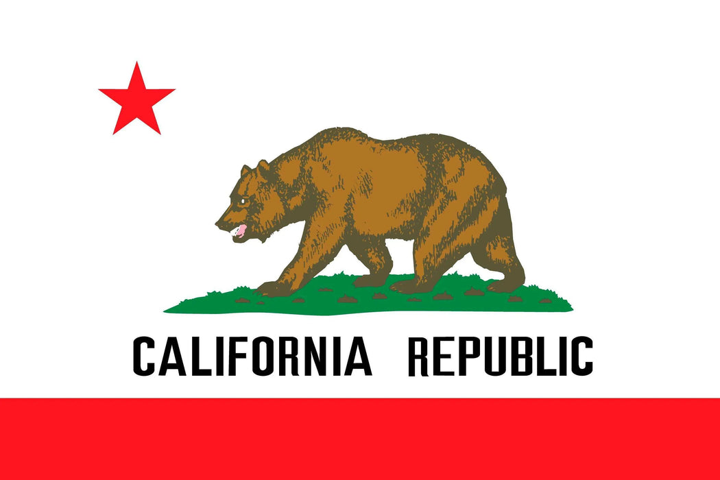California Flag Art Print Framed