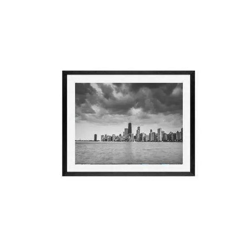 Chicago waterfront art print framed