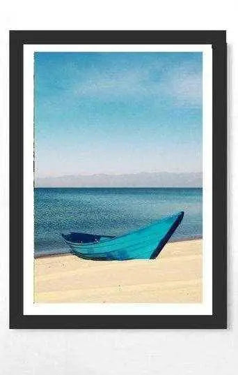 Framed Beach  landscape art
